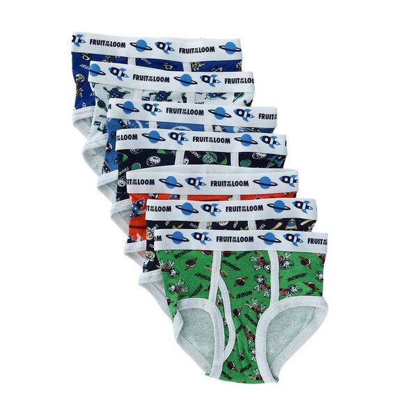 Fruit of the Loom Toddler Boys Days of the Week Briefs Underwear (7 Pair Pack) - Picture 1 of 5
